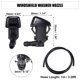 thumbnail image 5 of Unique Bargains 1 Set de Boquilla de Rociado de Agua para Lavado de Parabrisas No.BT4Z17603A para Ford Edge Limited SE SEL 2012-2014 Negro, 5 of 6