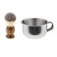thumbnail image 1 of 2 Piezas Hombres Barbero Barba Aseo Bigote Afeitado Cepillo Taza Taza Taza Conjunto, 1 of 5