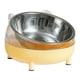 thumbnail image 4 of Cuencos Elevados Para Gatos, Dispensador De Bebidas Para Perros Pequeños, Medianos Y Grandes, Plato Elevado Amarillo, 4 of 5
