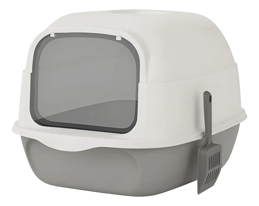 Genérico - Arenero Para Gatos Roro Cerrado Baño Sanitario Caja Arena Gato Roro Color Gris - 1000245