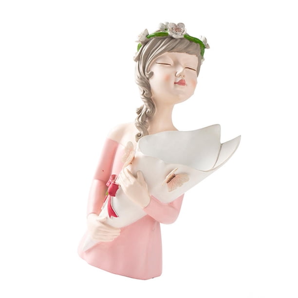 Guorero De Flores Figurado Estatua De Moda Estatua De Escritorio Moderno Para El Dormitorio