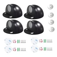 Genérico - Pack 4 Topes Magnéticos Para Puerta Negro