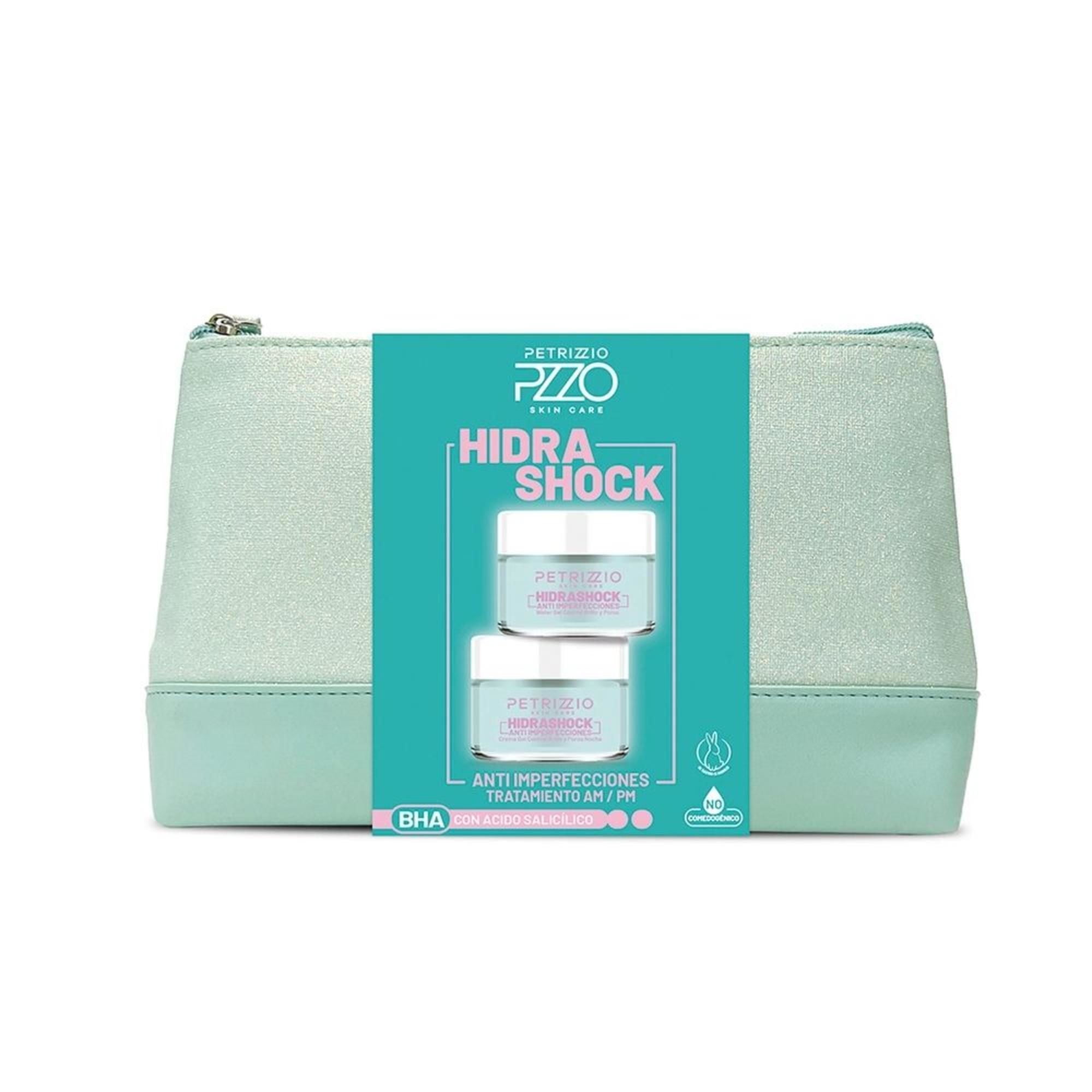 Set De Cremas Hidra Shock Anti Imperfecciones + Clutch 50 g Petrizzio