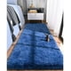 thumbnail image 3 of Alfombra peluda pasillera liviana 70x150 ultra suave AZUL, 3 of 3