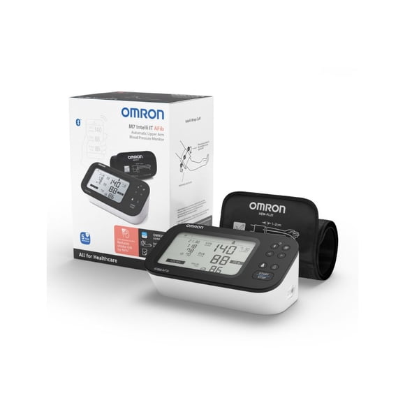 Monitor de presión arterial de brazo OMRON M7 HEM 7380T Afib