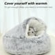thumbnail image 5 of Cama redonda y suave para gatos con capucha, 5 of 5