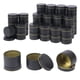 thumbnail image 1 of Paquete De 48 Latas Negras De 4 Onzas Con Tapas Recipientes Para Velas Tarros Vacíos Par, 1 of 8