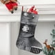 thumbnail image 2 of Einstein (2) Tema: Calcetines de Navidad, fino lino blanco para colgar en escaleras y chimenea, decoración navideña para el hogar, regalo de Navidad. 54cm × 38cm, 2 of 5