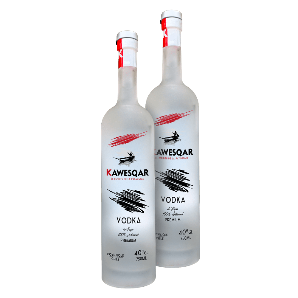 Pack 2 Unidades - Vodka Premium Kawesqar 750 Ml
