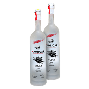 Pack 2 Unidades - Vodka Premium Kawesqar 750 Ml