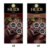 Pack 5 Tableta Extreme 80G+5 Heidi Intense 80G