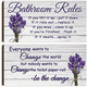 thumbnail image 1 of 2pcs/set Rustic Ocean Beach Bathroom Sign with Farmhouse Toilet Wall Decor and Tape - Funny Flower Art for Bathroom Rules, 1 of 4