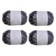 thumbnail image 3 of 4 piezas de hilo de camiseta metálico, hilo de punto, hilo de tela elástico brillante, hilo de poliéster para hacer bolsos, alfombras, decoración del Gris oscuro, 3 of 5