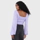thumbnail image 3 of Blusa Mujer Manga Globo Print Lila Corona, 3 of 5