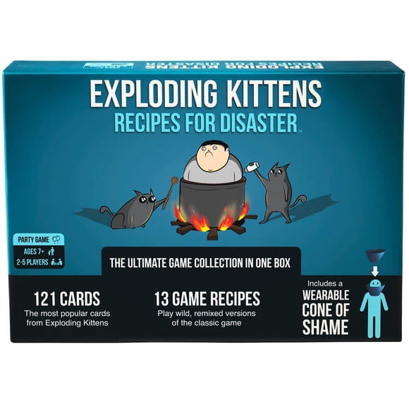 Juego de cartas Exploding Kittens Recipes for Disaster Deluxe Set