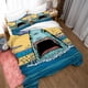 thumbnail image 2 of 3D Cartoon Sea Shark Animal Quilt Cover Set Ropa de Cama Set Funda Nórdica Fundas de almohada, 2 of 3