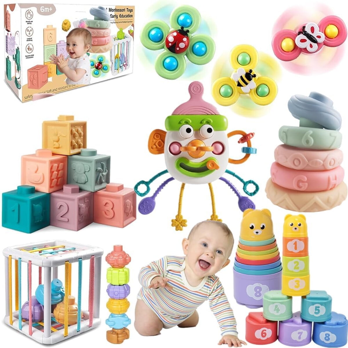 Elleck - Juguetes Montessori Para Bebés 6 A 12 Meses Educativos