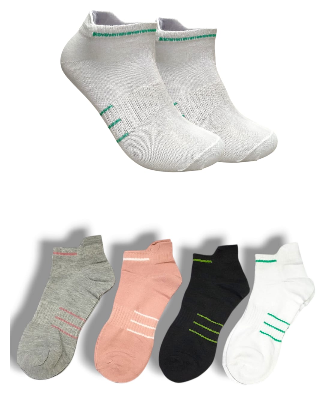 Genérico - Calcetines Cortos De Mujer Delgados Tobilleras