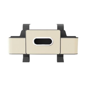 Ioensy - Organizador De Respaldo De Asiento De Automóvil, Caja De Pañuelos Para Viajes Por Carretera, Almacenamiento Con Portavasos, Color Beige