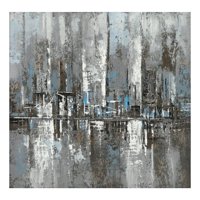 Genérico - Cuadro Decorativo Paisaje Abstracto Adorno Pared Jhn