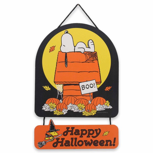 Decoración de pared Open Road Brands 28 cm x 43 cm Halloween de Peanuts