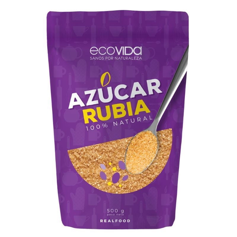 Azúcar Rubia Granulada Bolsa 1 Kg Ecovida