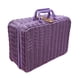 thumbnail image 3 of Maleta Tejida Con Asa Maleta De Picnic Portátil Para Salidas A Casa Escritorio Violeta XL, 3 of 5