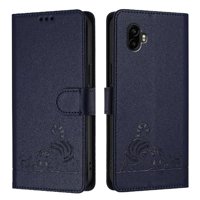 Funda Tipo Cartera Foxdock Para Samsung Galaxy Xcover 6 Pro Con Soporte, Ranuras, Rfid, Diseño De Gato