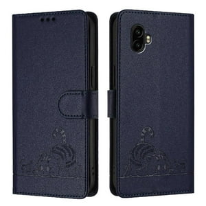 Funda Tipo Cartera Foxdock Para Samsung Galaxy Xcover 6 Pro Con Soporte, Ranuras, Rfid, Diseño De Gato