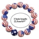 thumbnail image 3 of Pulsera con la bandera estadounidense de EE. UU., pulseras de cuentas para el Día de la Independencia, regalo patriótico del 4 de julio, pulsera roja, azul y blanca., 3 of 7