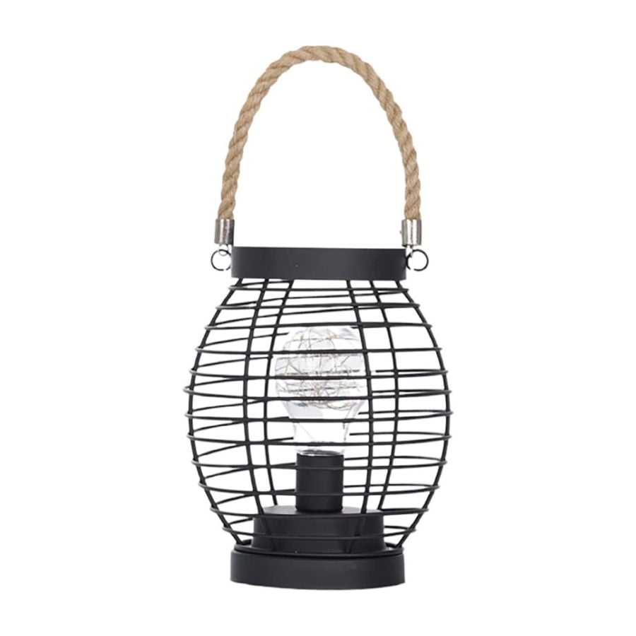 Click Ventas - Lampara Colgante Fierro Luz Led Decorativa Portátil