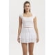 thumbnail image 1 of Polera Mujer Escote Corazón Rib Blanco, 1 of 4