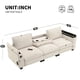 thumbnail image 1 of 96*35''Chenille Sectional Sofa with Bluetooth Speaker,Comfy Cloud Couch Set with Drop Down Table,Cup Holders,USB Charger,Storage Armrest,Wide Seat Sofa for Living Room,Apartment,Office,3 Colors, 1 of 3
