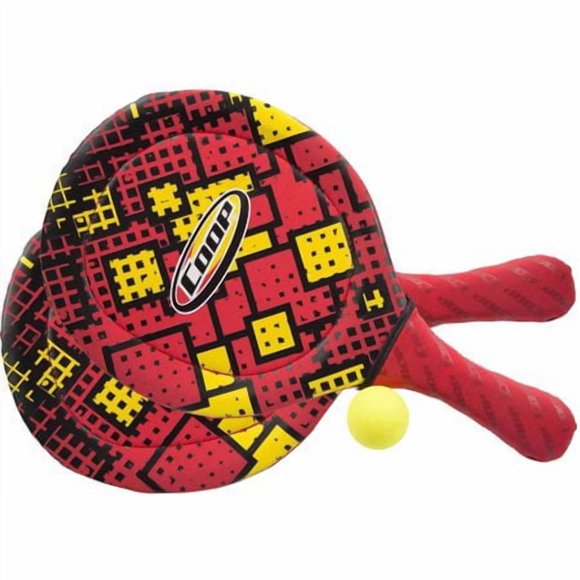 Pala COOP Hydro Smash Checker Roja para juego de playa