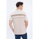 thumbnail image 4 of Polera Piqué Líneas Bicolor Hombre Algodón Primavera verano 0186, 4 of 4