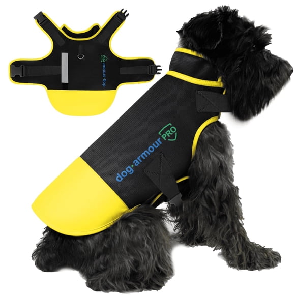 Chaleco anti-mordeduras para perros Dog Armour PRO XS amarillo