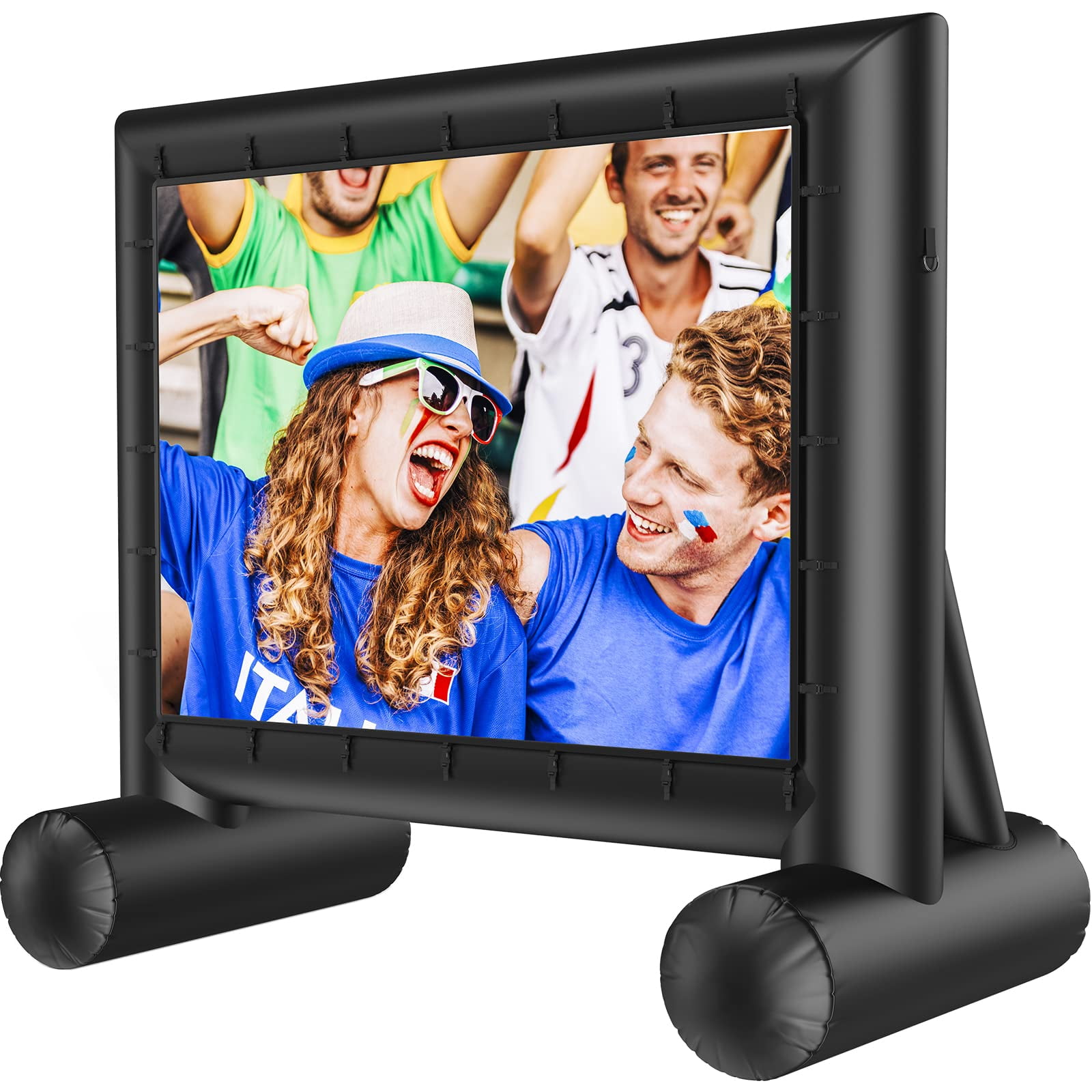 Amada Homefurnishing - Pantalla De Cine Inflable Para Exteriores Amada De 4,3 M Con Pantalla De Proyector