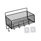 thumbnail image 1 of Canasto De Almacenamiento De Gabinete Canasto De Alambre De Acero Resistente Para Frutas Verduras Snacks M Negro Con Gancho, 1 of 3