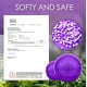thumbnail image 3 of Pelota De Ejercicio Xl De 75 Cm Antiexplosión Para Yoga Y Fitness Color Morado, 3 of 7