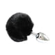 thumbnail image 2 of Plug Anal Cola de Conejo Negra Acero Inoxidable Talla S, 2 of 2