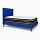 thumbnail image 3 of Cama Plaza y Media Turin Azul Respaldo + Base + Colchon Mery Desing Excellence Plus, 3 of 8
