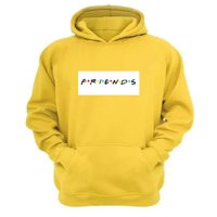 Genérico - Polerón Canguro Friends Amarillo Talla M Unisex