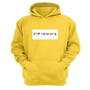 Genérico - Polerón Canguro Friends Amarillo Talla Xs Unisex