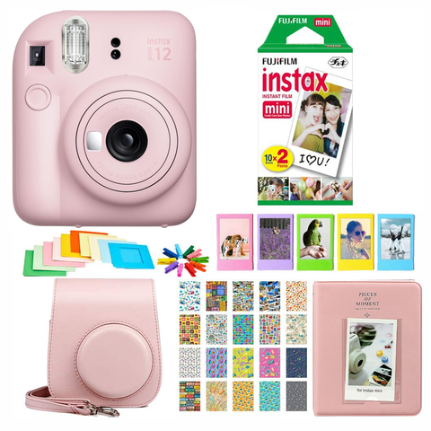 Fujifilm - Set Cámara Instax Mini 12 Rosada+ 20 Películas