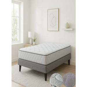 Taurova - Colchon Hipnos Premium 1.5 Plaza Resortes Bonell Altura 30 Cm Espuma De Alta Densidad