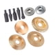 thumbnail image 5 of Juego de 11 discos de tallado de madera para amolar ángulos y escofinas rotativas, herramientas de disco abrasivo para dar forma a la madera., 5 of 5