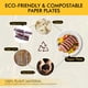 thumbnail image 2 of Platos de papel RACETOP, 10 pulgadas, 125 unidades, bagazo compostable, 2 of 9