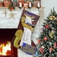 thumbnail image 1 of Calcetín de Navidad Desmarcar Diseño Ardilla Secreta Lino Blanco 54cm x 38cm, 1 of 5