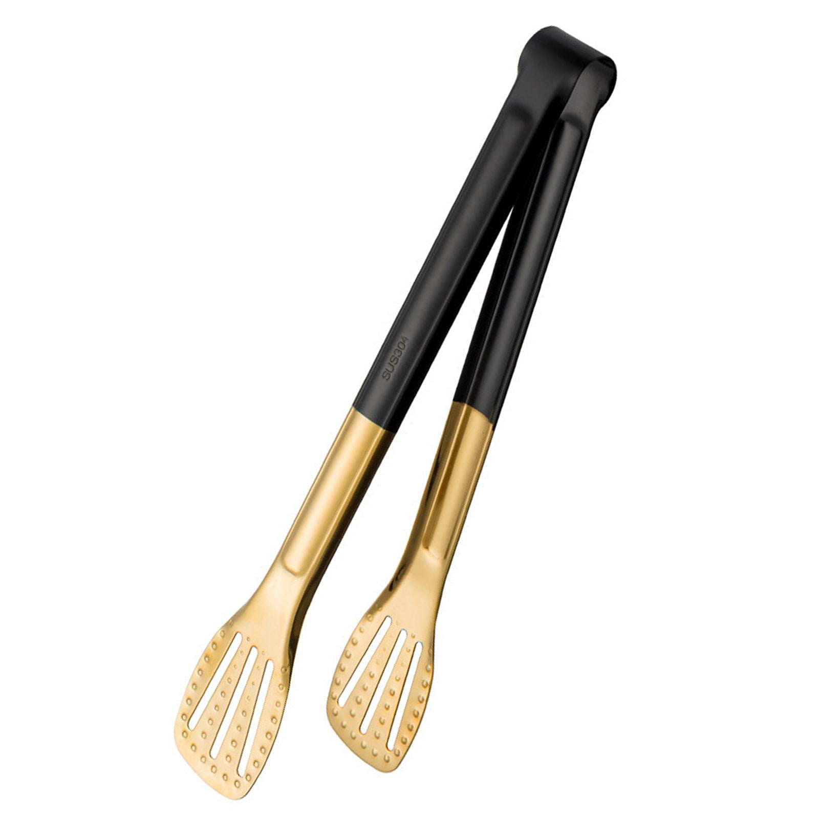 Bothyi - Pinzas De Cocina Para Servir Pan, Hornear Bistec, Abrazadera Para Catering, Cocinar, Negro