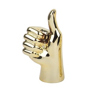 Magideal - Escultura De Gestos, Estatua De Resina Para Dedos, Estatuas De Escritorio Con Gestos De La Mano, Escultura De Dedos, Decoración, Adornos De Escritorio Pulgares Hacia Arriba
